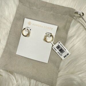 NWT Kendra Scott Ellms Gold Huggie Earrings